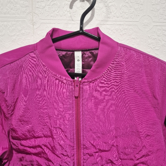 Lululemon Non-Stop Bomber Reversible Ripened Raspberry Jacket - Picture 3 of 13